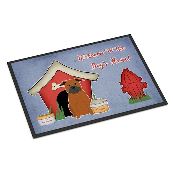 Carolines Treasures Dog House Collection Chinese Chongqing Dog Indoor or Outdoor Mat, 24 x 0.25 x 36 in. BB2865JMAT - main